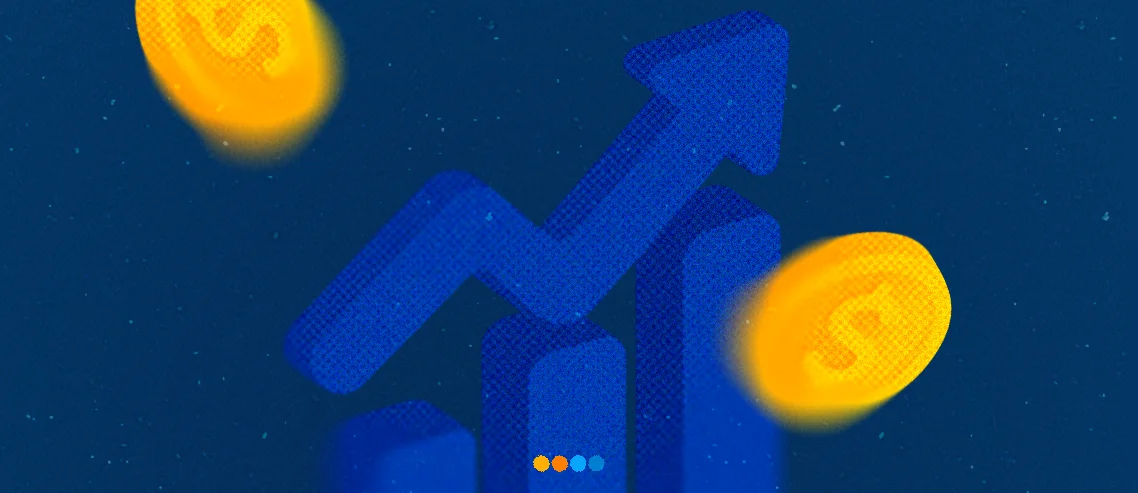 Gráfico em crescimento