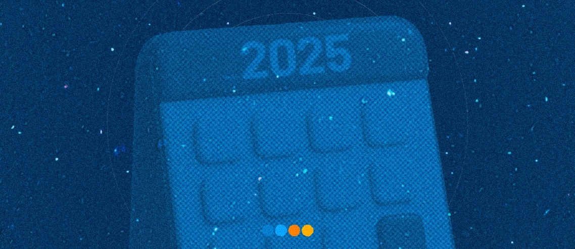 Desenho de calendário de 2025